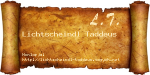 Lichtscheindl Taddeus névjegykártya